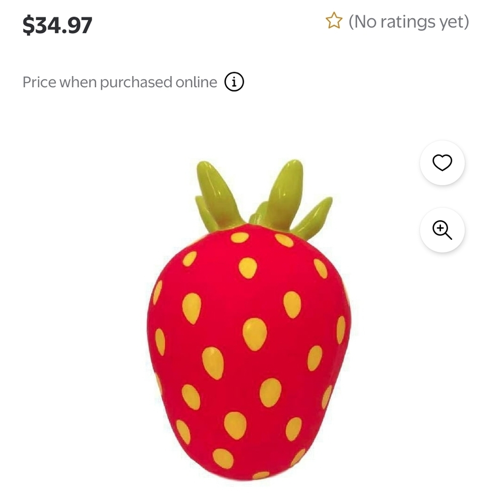 Red Strawberry Jumpy Toy - Picture 2 of 6